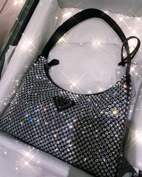 prada glitter bag|Prada sparkly hand bag.